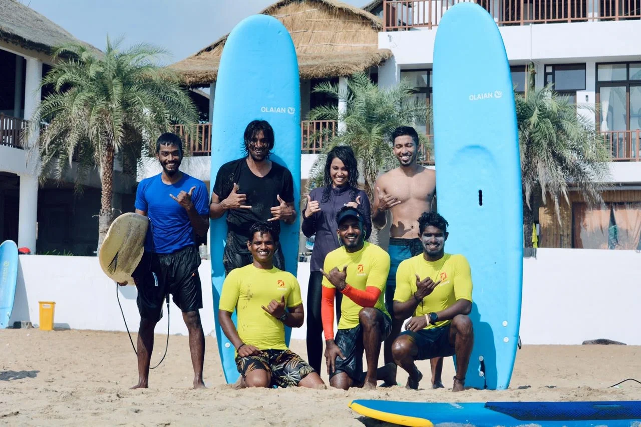 Surfing at Surf Turf